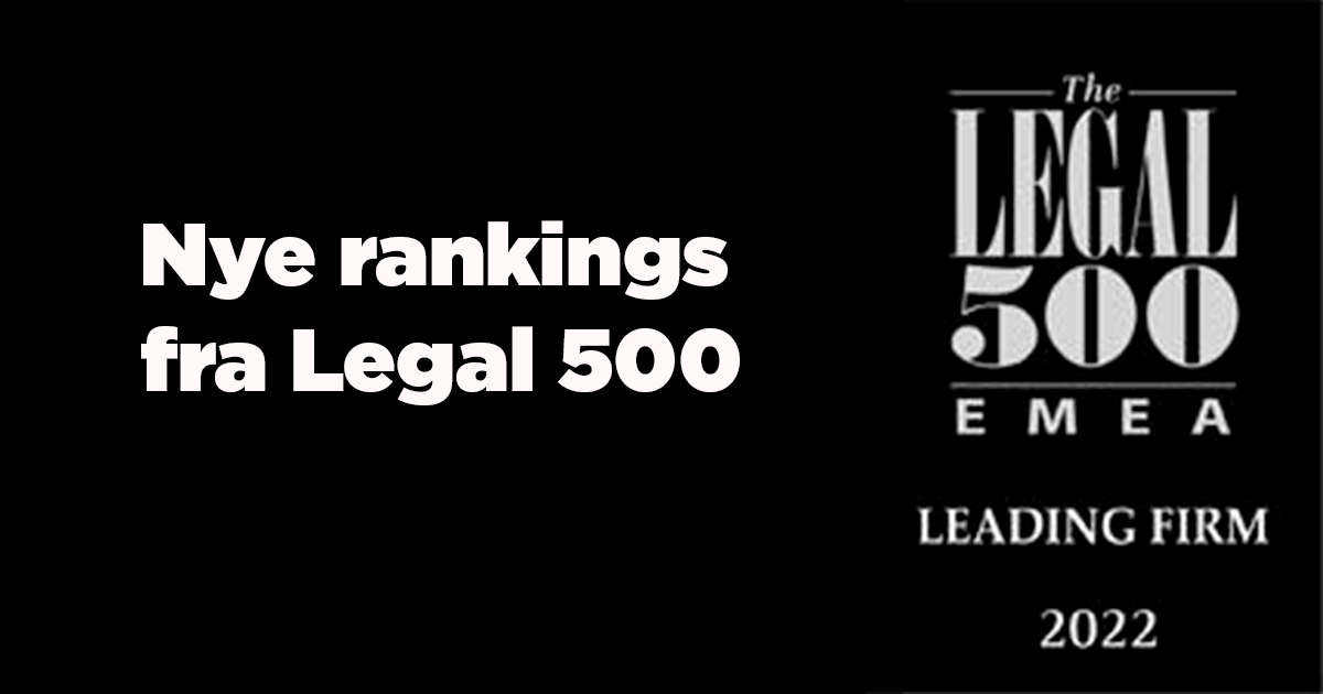 Legal 500 leading firm 2022