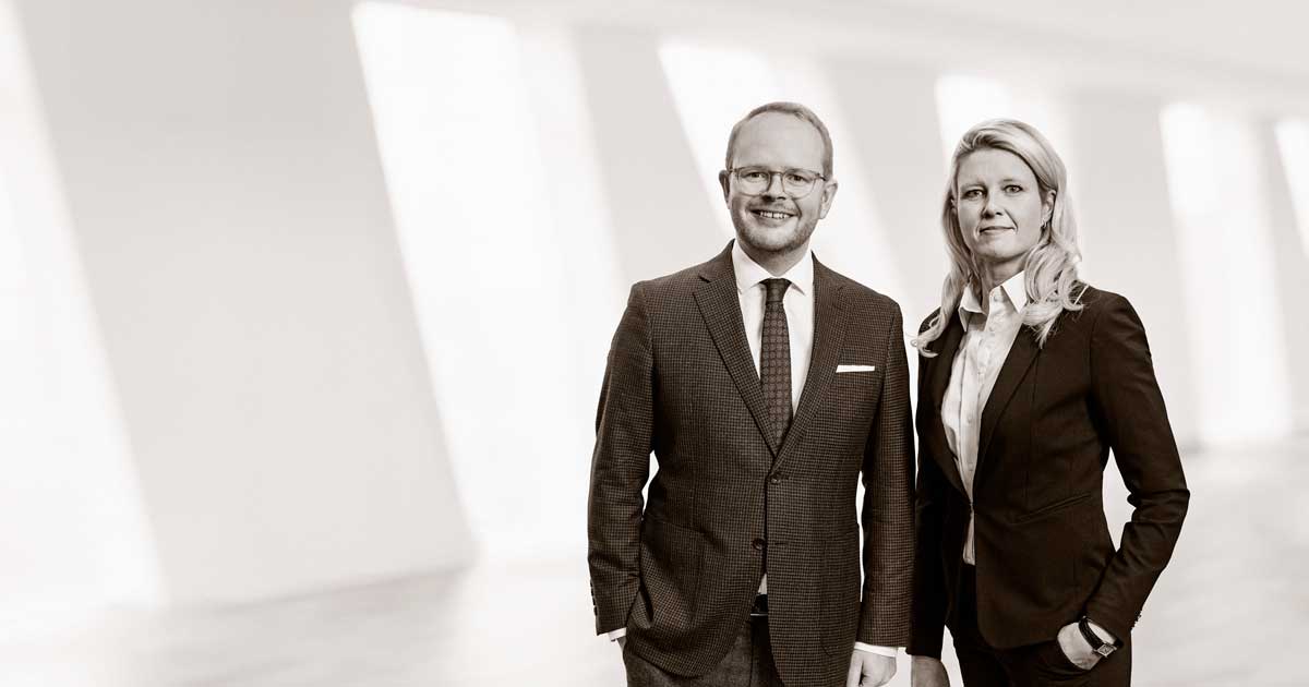 Jacob Pehrson og Line Lundorff Brokholm, Horten Advokatpartnerselskab