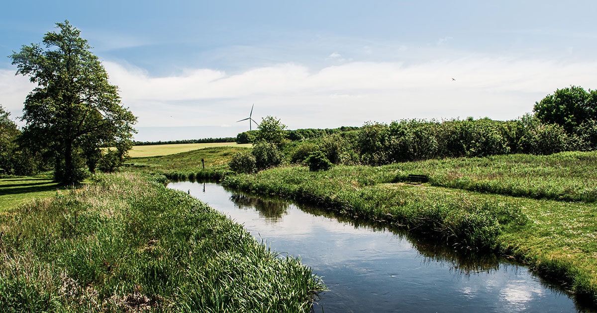 Vandløb, landskab, dansk natur