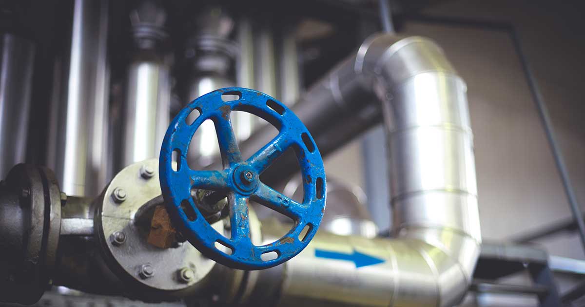 Ventil på fabrik