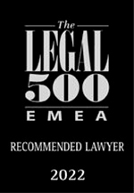 Legal 500 recommended lawyer 2022